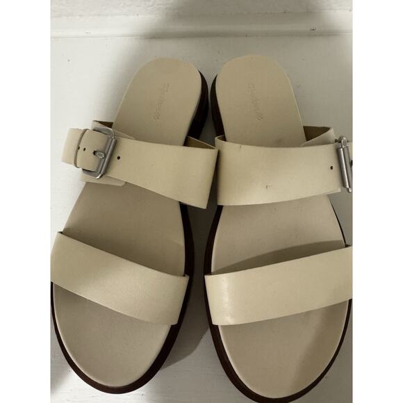Madewell Leather Adjustable Buckle Strap Slide Sandals - Picture 1 of 4